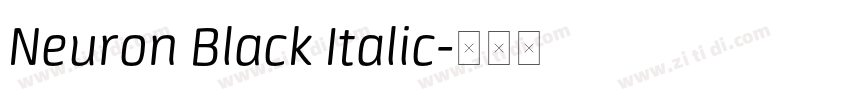 Neuron Black Italic字体转换